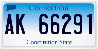 CT license plate AK66291