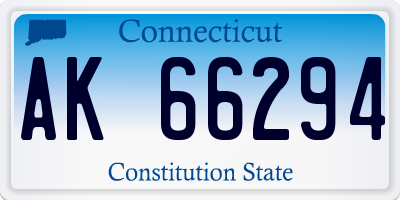 CT license plate AK66294