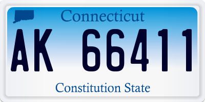CT license plate AK66411