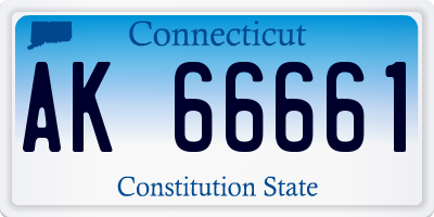 CT license plate AK66661