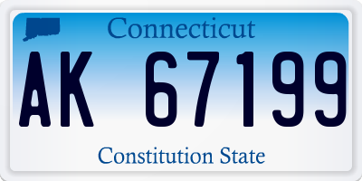 CT license plate AK67199