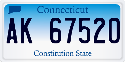 CT license plate AK67520
