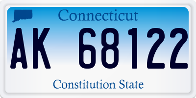 CT license plate AK68122