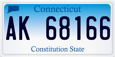 CT license plate AK68166