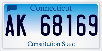 CT license plate AK68169