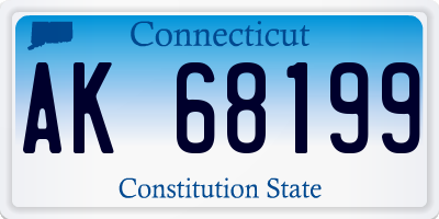CT license plate AK68199