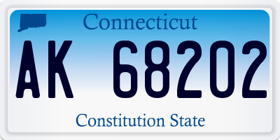 CT license plate AK68202