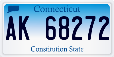 CT license plate AK68272