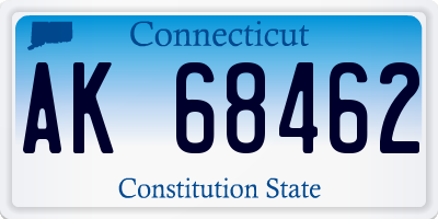CT license plate AK68462