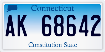CT license plate AK68642