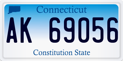 CT license plate AK69056