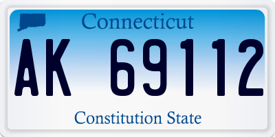 CT license plate AK69112