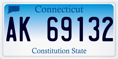 CT license plate AK69132
