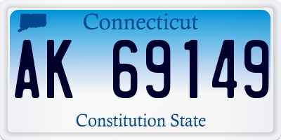 CT license plate AK69149