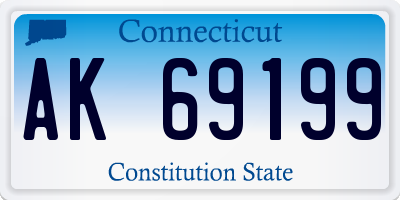 CT license plate AK69199