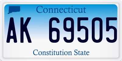 CT license plate AK69505