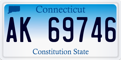 CT license plate AK69746