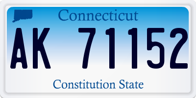 CT license plate AK71152