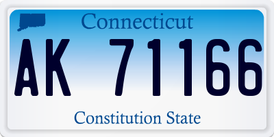 CT license plate AK71166