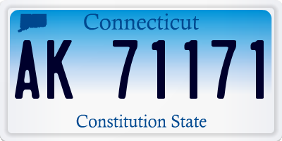 CT license plate AK71171
