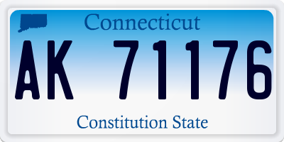 CT license plate AK71176