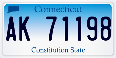 CT license plate AK71198