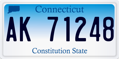 CT license plate AK71248