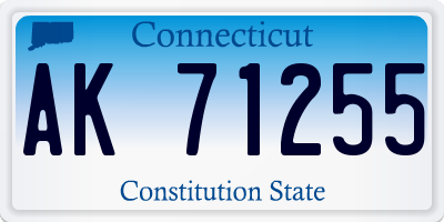 CT license plate AK71255