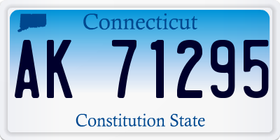 CT license plate AK71295