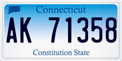 CT license plate AK71358