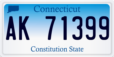CT license plate AK71399