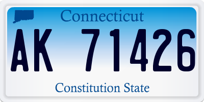 CT license plate AK71426