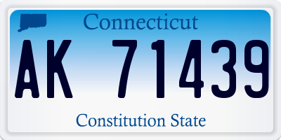 CT license plate AK71439
