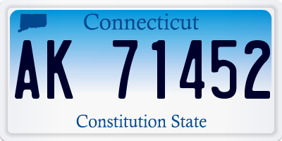 CT license plate AK71452