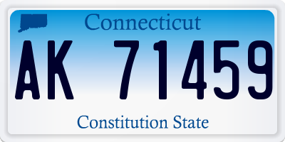 CT license plate AK71459