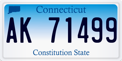 CT license plate AK71499