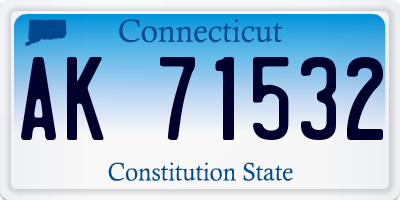CT license plate AK71532