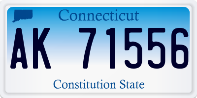 CT license plate AK71556