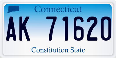 CT license plate AK71620