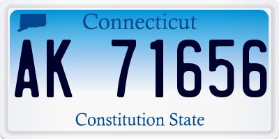 CT license plate AK71656