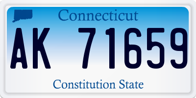 CT license plate AK71659