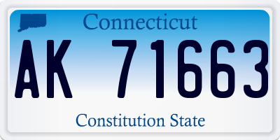 CT license plate AK71663