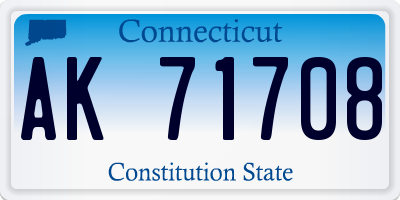 CT license plate AK71708