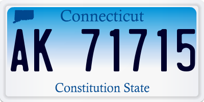 CT license plate AK71715