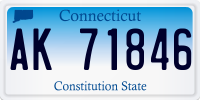 CT license plate AK71846