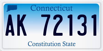 CT license plate AK72131