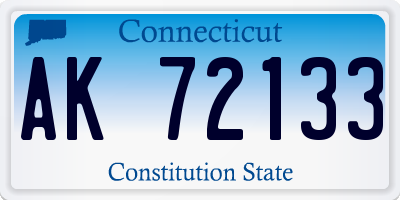 CT license plate AK72133