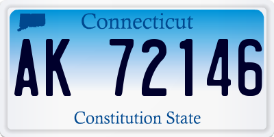CT license plate AK72146