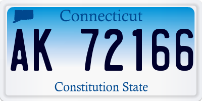CT license plate AK72166