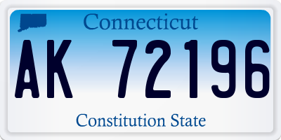 CT license plate AK72196